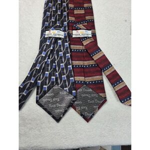 Vintage Keith Daniels Silk Tie Lot Abstract Geometric 90s Retro Power Tie Mens